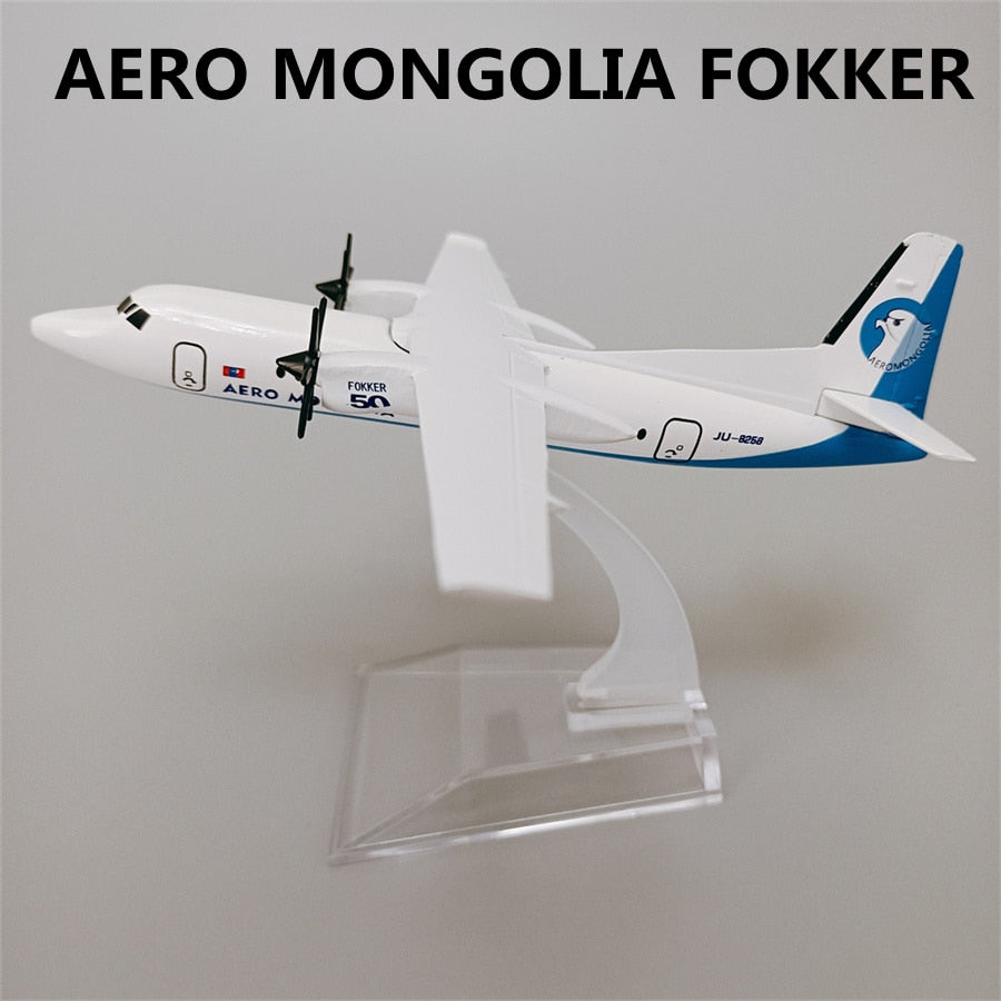 16cm/6.3" Aero Mongolia Fokker 50 (NoGear)