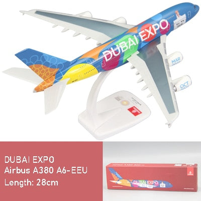 28cm/11" Emirates "Dubai Expo" A380 Scale 1:250