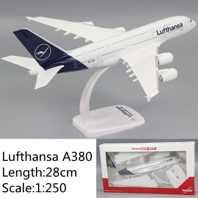 28cm/11" Lufthansa A380 Scale 1:250