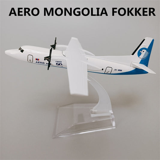 16cm/6.3" Aero Mongolia Fokker 50 (NoGear)