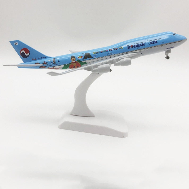 20cm/8" Korean Air "Welcome to Korea" B747