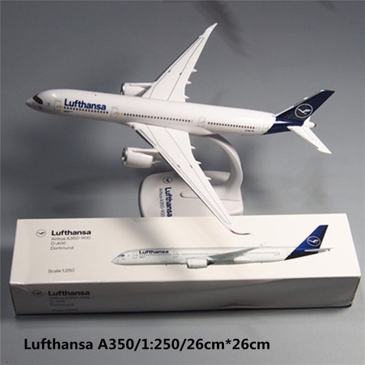 26cm/10.2" Lufthansa A350 Scale 1:250